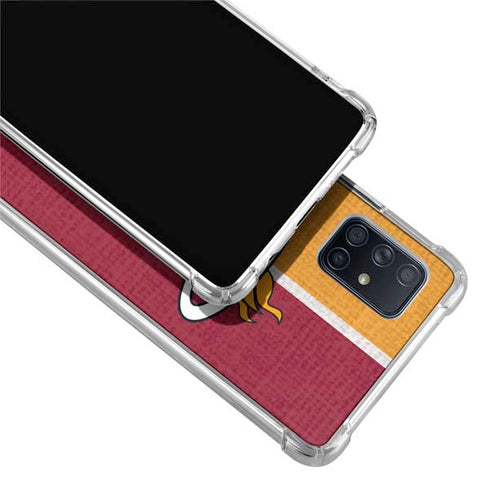 NBA Miami Heat Canvas Galaxy A71 5G Clear Case