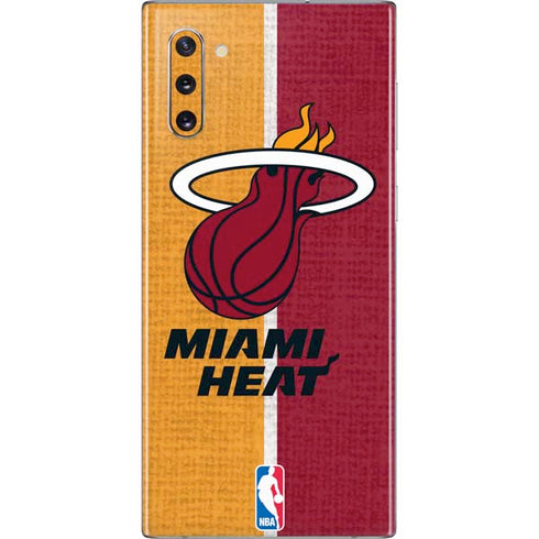 NBA Miami Heat Canvas Galaxy Note 10 Skin