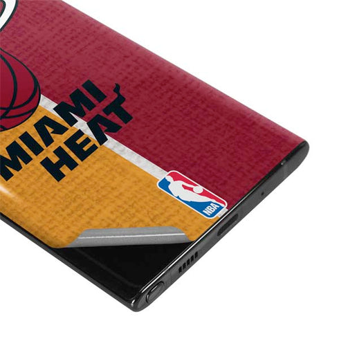 NBA Miami Heat Canvas Galaxy Note 10 Skin