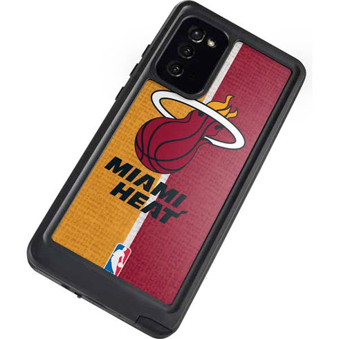 NBA Miami Heat Canvas Galaxy Note20 5G Waterproof Case
