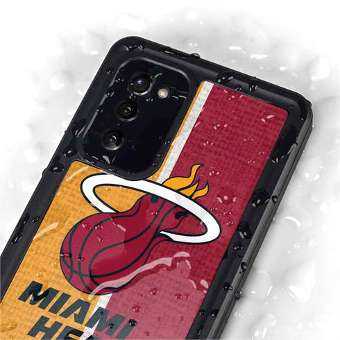 NBA Miami Heat Canvas Galaxy Note20 5G Waterproof Case