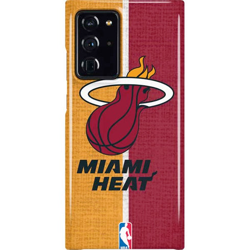 NBA Miami Heat Canvas Galaxy Note20 Ultra 5G Lite Case