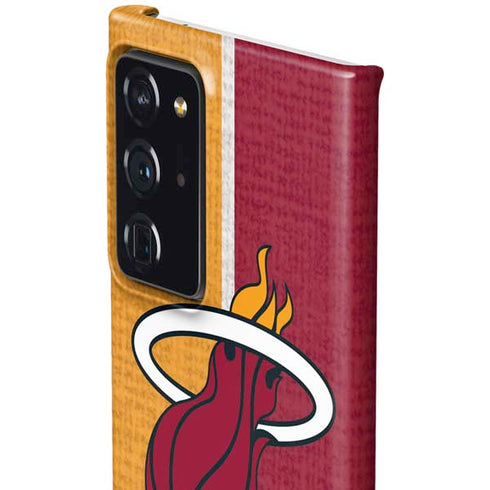 NBA Miami Heat Canvas Galaxy Note20 Ultra 5G Lite Case