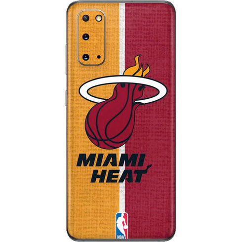 NBA Miami Heat Canvas Galaxy S20 Skin