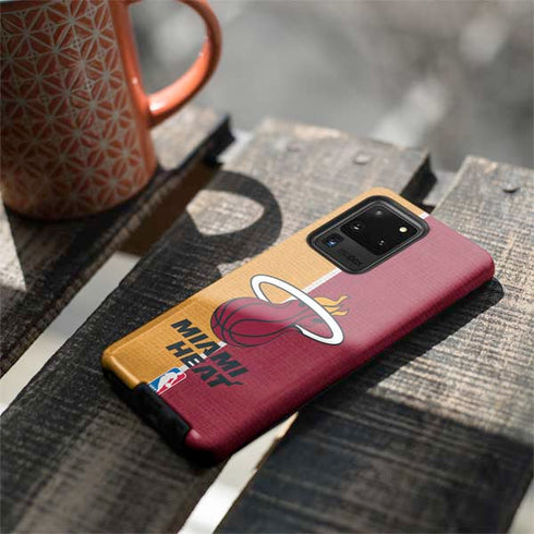NBA Miami Heat Canvas Galaxy S20 Ultra 5G Pro Case