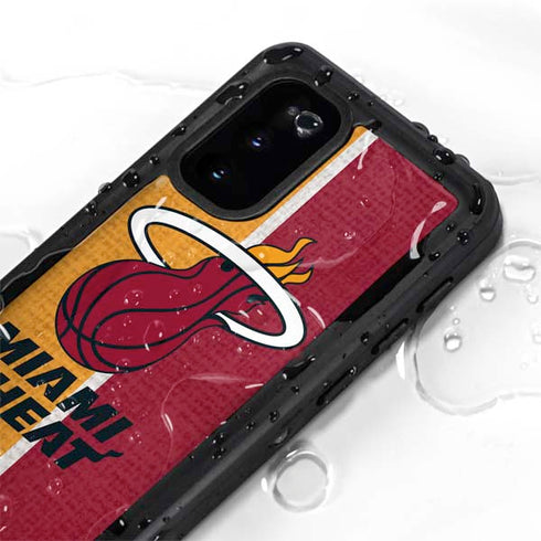 NBA Miami Heat Canvas Galaxy S20 Waterproof Case