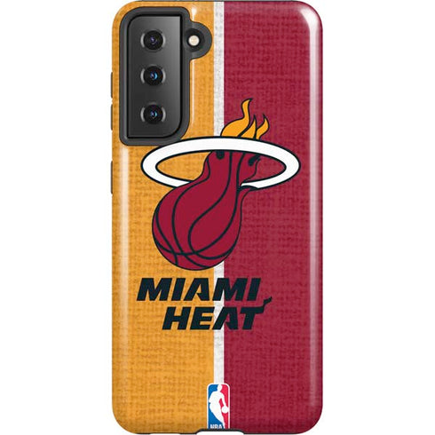 NBA Miami Heat Canvas Galaxy S21 5G Pro Case