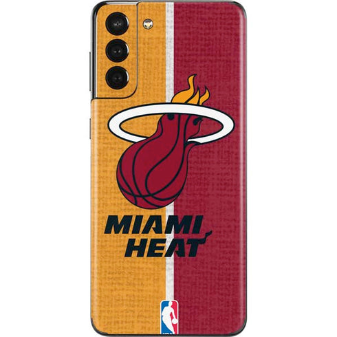 NBA Miami Heat Canvas Galaxy S21 Plus 5G Skin