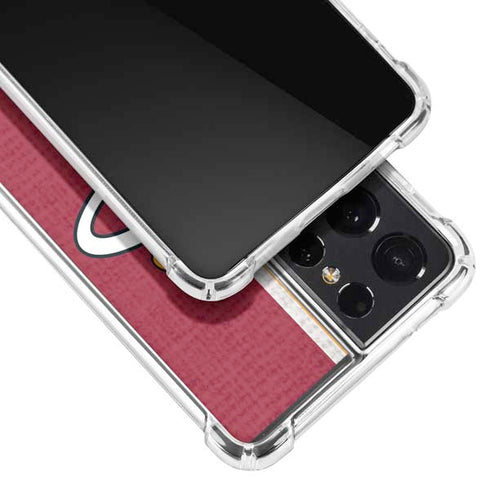 NBA Miami Heat Canvas Galaxy S21 Ultra 5G Clear Case
