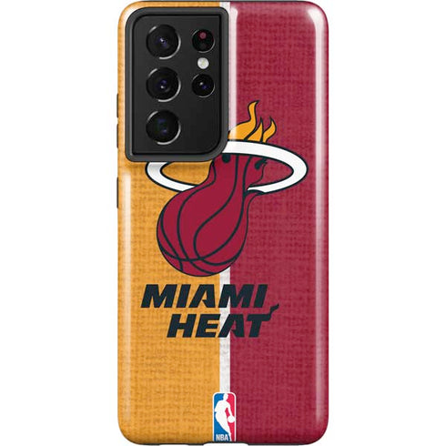 NBA Miami Heat Canvas Galaxy S21 Ultra 5G Pro Case