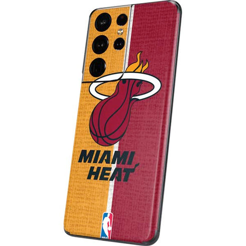 NBA Miami Heat Canvas Galaxy S21 Ultra 5G Skin