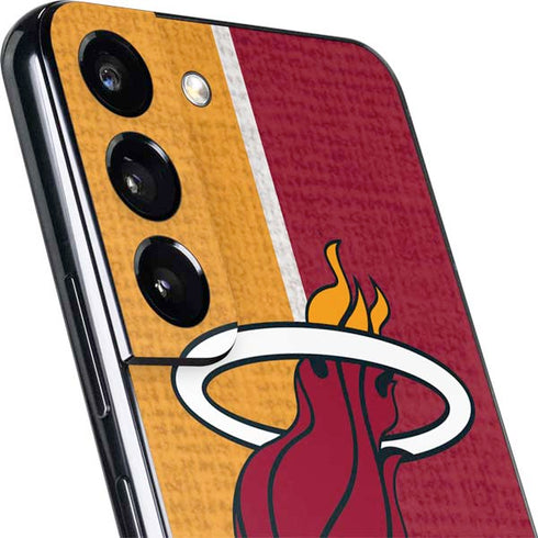 NBA Miami Heat Canvas Galaxy S22 Plus Skin