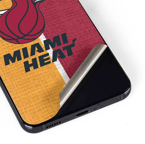 NBA Miami Heat Canvas Galaxy S22 Plus Skin