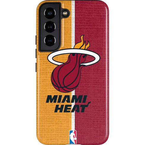 NBA Miami Heat Canvas Galaxy S22 Pro Case