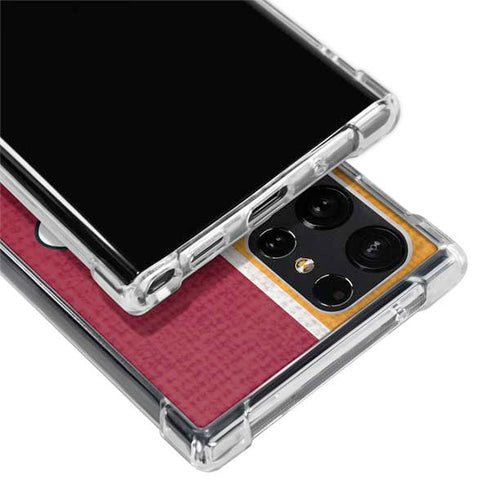 NBA Miami Heat Canvas Galaxy S22 Ultra Clear Case