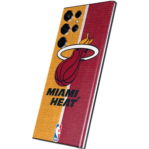 NBA Miami Heat Canvas Galaxy S22 Ultra Skin