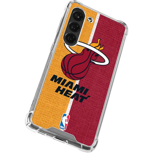 NBA Miami Heat Canvas Galaxy S23 Clear Case