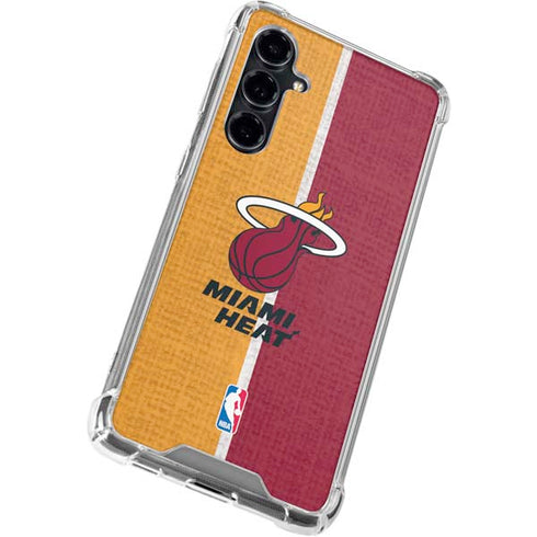 NBA Miami Heat Canvas Galaxy S23 FE Clear Case