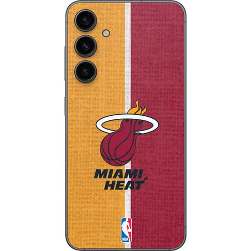 NBA Miami Heat Canvas Galaxy S23 FE Skin
