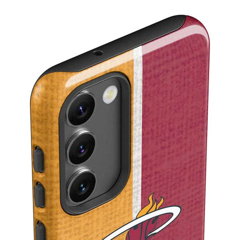 NBA Miami Heat Canvas Galaxy S23 Plus Pro Case
