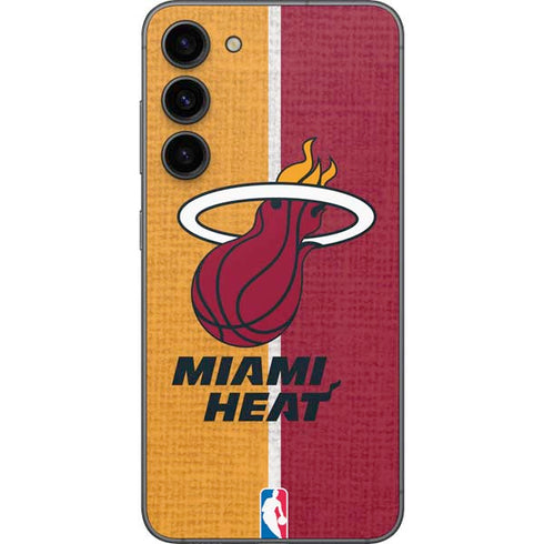 NBA Miami Heat Canvas Galaxy S23 Plus Skin