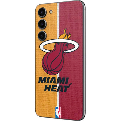 NBA Miami Heat Canvas Galaxy S23 Plus Skin