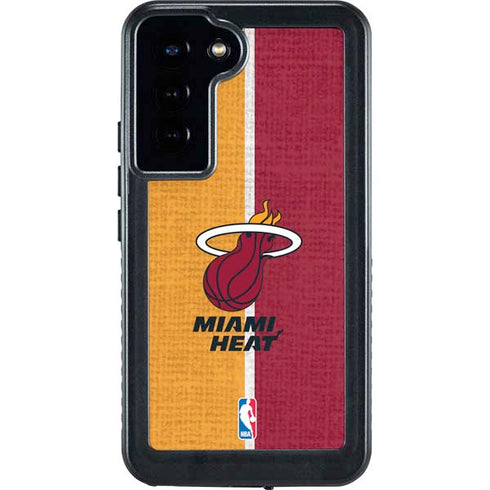 NBA Miami Heat Canvas Galaxy S23 Plus Waterproof Case