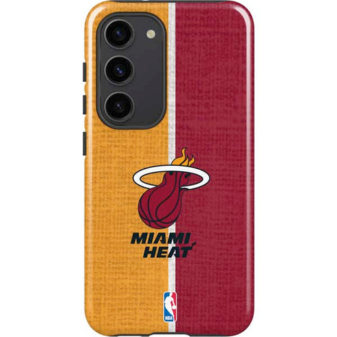 NBA Miami Heat Canvas Galaxy S23 Pro Case