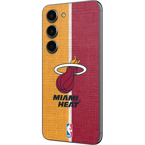 NBA Miami Heat Canvas Galaxy S23 Skin