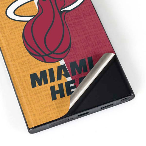 NBA Miami Heat Canvas Galaxy S23 Ultra Skin