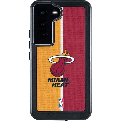 NBA Miami Heat Canvas Galaxy S23 Waterproof Case