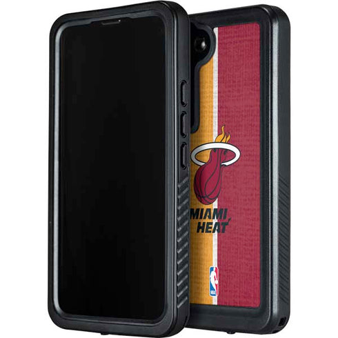 NBA Miami Heat Canvas Galaxy S23 Waterproof Case