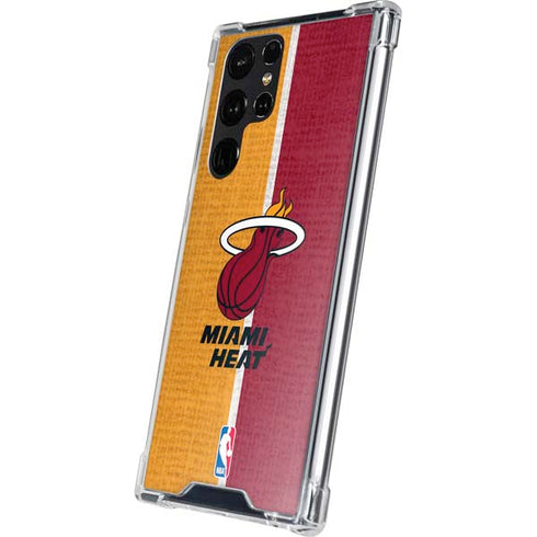 NBA Miami Heat Canvas Galaxy S24 Ultra Clear Case