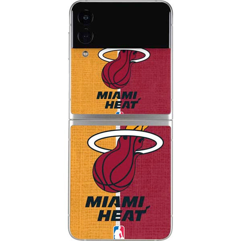 NBA Miami Heat Canvas Galaxy Z Flip3 5G Skin