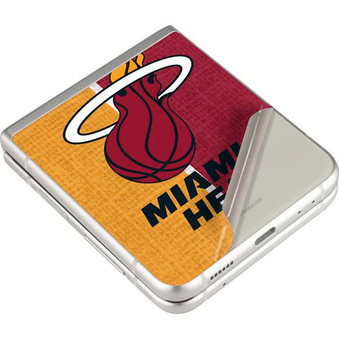 NBA Miami Heat Canvas Galaxy Z Flip3 5G Skin