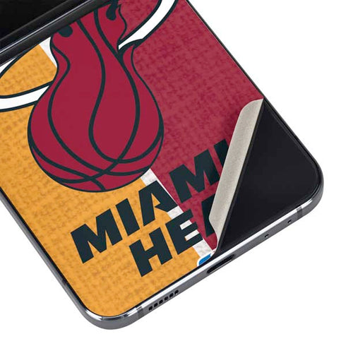 NBA Miami Heat Canvas Galaxy Z Flip5 5G Skin