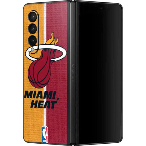 NBA Miami Heat Canvas Galaxy Z Fold3 5G Skin