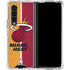 NBA Miami Heat Canvas Galaxy Z Fold4 5G Clear Case