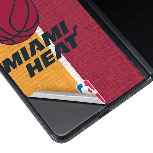 NBA Miami Heat Canvas Galaxy Z Fold4 5G Skin