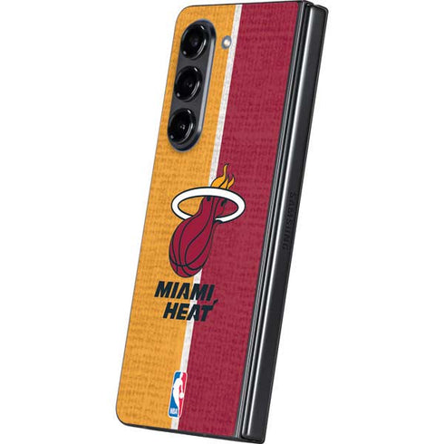 NBA Miami Heat Canvas Galaxy Z Fold5 5G Skin