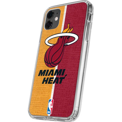 NBA Miami Heat Canvas iPhone 11 Clear Case