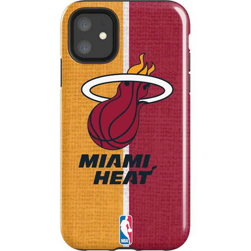NBA Miami Heat Canvas iPhone 11 Impact Case