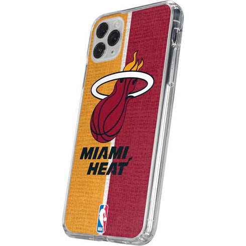 NBA Miami Heat Canvas iPhone 11 Pro Clear Case