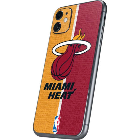 NBA Miami Heat Canvas iPhone 11 Skin