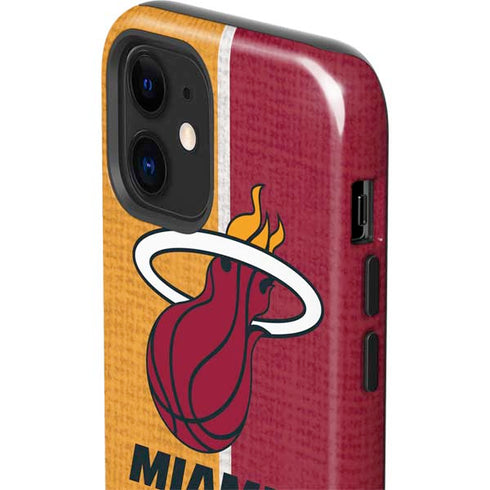 NBA Miami Heat Canvas iPhone 12 Impact Case