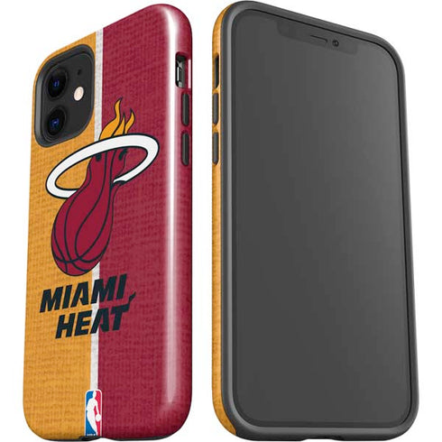 NBA Miami Heat Canvas iPhone 12 Impact Case