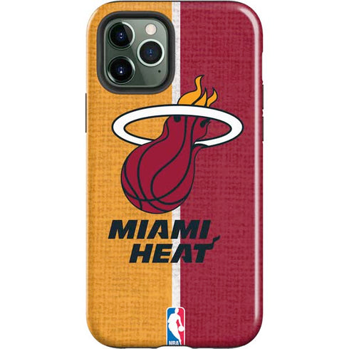NBA Miami Heat Canvas iPhone 12 Pro Impact Case