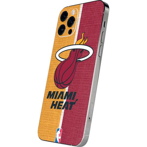 NBA Miami Heat Canvas iPhone 12 Pro Skin