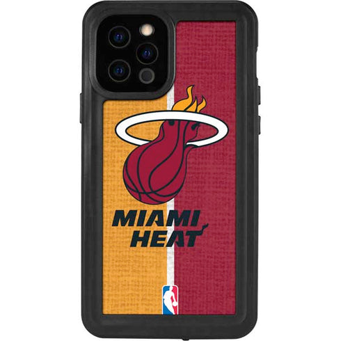 NBA Miami Heat Canvas iPhone 12 Pro Waterproof Case