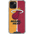 NBA Miami Heat Canvas iPhone 13 Mini Clear Case